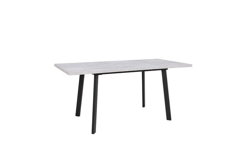 Обеденный раздвижной стол Робин, опоры прямые, цемент светлый в Элисте - изображение 2