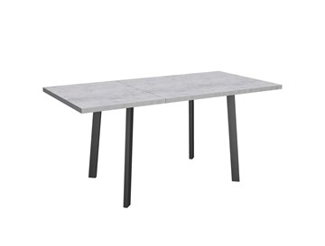 Обеденный раздвижной стол Робин, опоры прямые, цемент светлый в Элисте - предосмотр 4