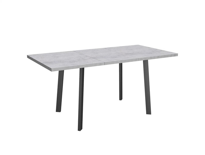 Обеденный раздвижной стол Робин, опоры прямые, цемент светлый в Элисте - изображение 4