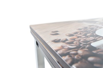 Кухонный стол раздвижной Шанхай исп. 1, ноги дерево №12 Фотопечать (Текстура №73) в Элисте - предосмотр 8