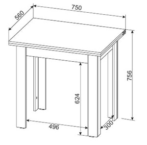 Обеденный раздвижной стол СО-3, белый в Элисте - предосмотр 2