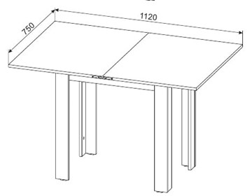 Обеденный раздвижной стол СО-3, белый в Элисте - предосмотр 3