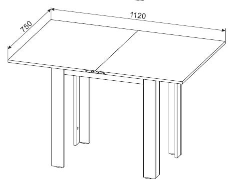 Обеденный раздвижной стол СО-3, белый в Элисте - изображение 3