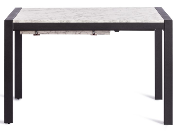 Кухонный стол раскладной SVAN (mod. 1011) ЛДСП+меламин/металл, 120+67х74х75, сосна/чёрный арт.19490 в Элисте - изображение 2
