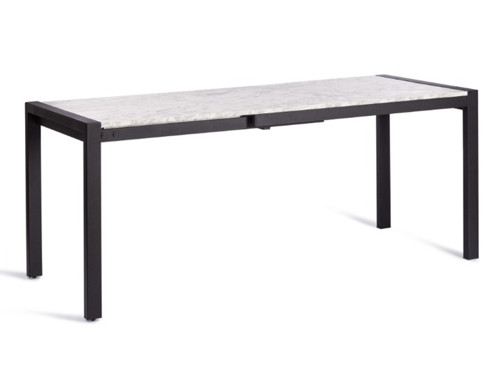 Кухонный стол раскладной SVAN (mod. 1011) ЛДСП+меламин/металл, 120+67х74х75, сосна/чёрный арт.19490 в Элисте - изображение 3