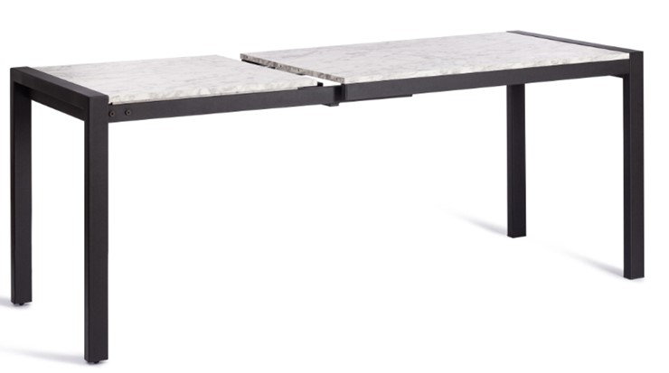 Кухонный стол раскладной SVAN (mod. 1011) ЛДСП+меламин/металл, 120+67х74х75, сосна/чёрный арт.19490 в Элисте - изображение 4