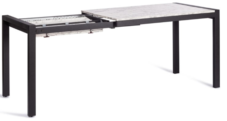 Кухонный стол раскладной SVAN (mod. 1011) ЛДСП+меламин/металл, 120+67х74х75, сосна/чёрный арт.19490 в Элисте - изображение 5