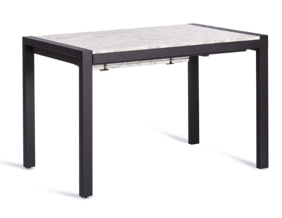 Кухонный стол раскладной SVAN (mod. 1011) ЛДСП+меламин/металл, 120+67х74х75, сосна/чёрный арт.19490 в Элисте - изображение 6
