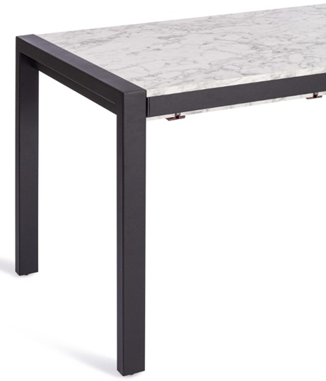 Кухонный стол раскладной SVAN (mod. 1011) ЛДСП+меламин/металл, 120+67х74х75, сосна/чёрный арт.19490 в Элисте - изображение 7