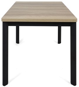 Обеденный раздвижной стол Токио-1L (ноги металлические черные, дуб каньон) в Элисте - предосмотр 2