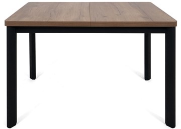 Кухонный стол раздвижной Токио-2L (ноги металлические черные, дуб табако) в Элисте - предосмотр 1