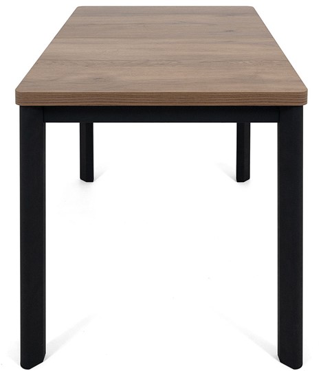 Кухонный стол раздвижной Токио-2L (ноги металлические черные, дуб табако) в Элисте - изображение 2