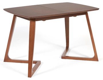 Кухонный стол раздвижной VAKU (Ваку) бук/мдф 80x120+40x75, Коричневый арт.13986 в Элисте - предосмотр