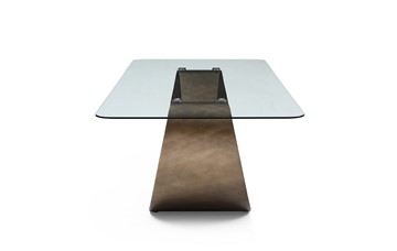 Кухонный стол DT9305FGI (240) прозрачный/бронзовый в Элисте - предосмотр 2