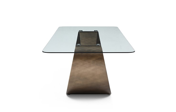 Кухонный стол DT9305FGI (240) прозрачный/бронзовый в Элисте - изображение 2