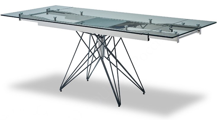 Обеденный раздвижной стол T-041 (140) прозрачный в Элисте - изображение 3