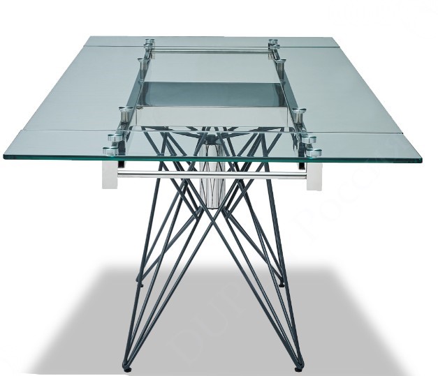 Обеденный раздвижной стол T-041 (140) прозрачный в Элисте - изображение 4