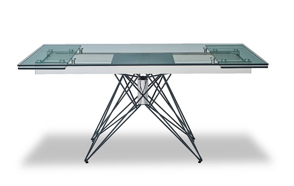 Обеденный раздвижной стол T-041 (140) прозрачный в Элисте - изображение