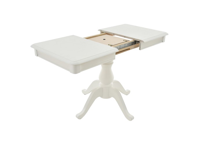 Обеденный раздвижной стол Фабрицио-1 исп. Мини 1100, Тон 8 Покраска + патина с прорисовкой (на столешнице) в Элисте - изображение 4