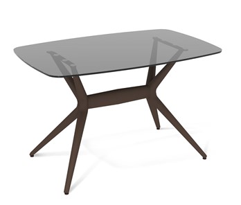 Кухонный стол SHT-ТT26 118/77 стекло/SHT-TU30-2 / SHT-A30 коричневый в Элисте - предосмотр