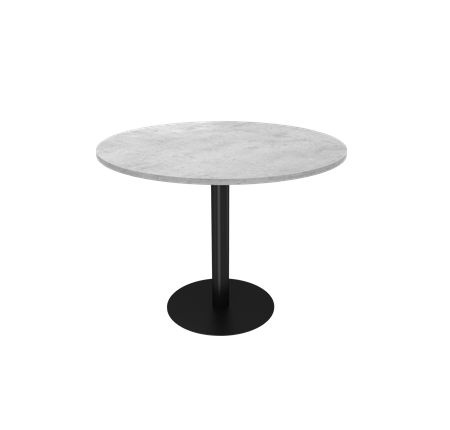 Кухонный стол SHT-TU43-1 / SHT-TT 90 ЛДСП (бетон чикаго светло-серый/черный муар) в Элисте - изображение