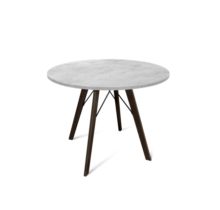 Кухонный стол SHT-TU9 / SHT-TT 90 ЛДСП (бетон чикаго светло-серый/венге) в Элисте - изображение
