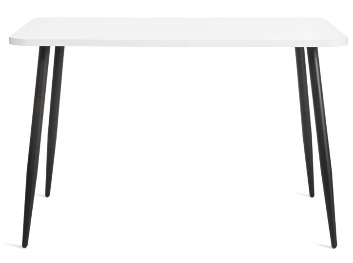 Обеденный стол PLUTO ЛДСП/металл, 120x80x77, Белый/Черный арт.19316 в Элисте - изображение 2