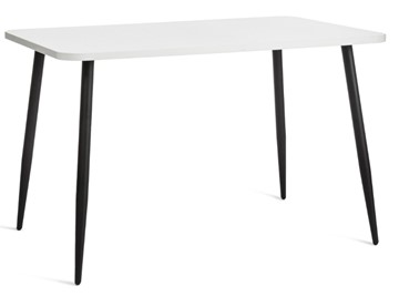 Обеденный стол PLUTO ЛДСП/металл, 120x80x77, Белый/Черный арт.19316 в Элисте - предосмотр