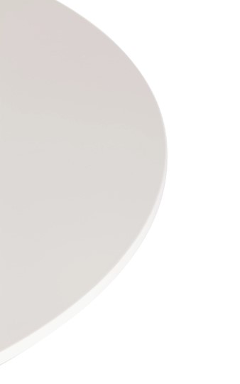 Стол обеденный TULIP (mod. 011) металл/мдф, 90х90х75 белый арт.14105 в Элисте - изображение 1
