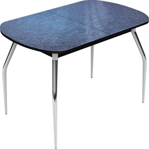 Раздвижной стол Ривьера исп.2 хром №5 (Exclusive h129/черный) в Элисте - предосмотр
