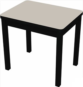Кухонный стол раскладной Бари дерево №8 (стекло белое/черный) в Элисте - предосмотр
