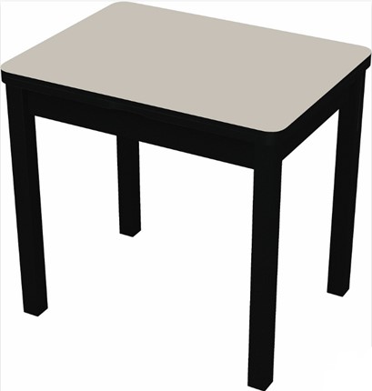Кухонный стол раскладной Бари дерево №8 (стекло белое/черный) в Элисте - изображение