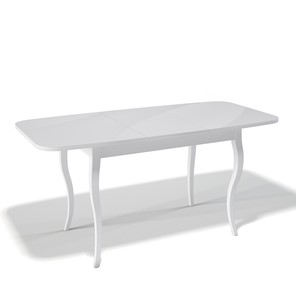 Раздвижной стол Kenner 1200C (Белый/Стекло крем сатин) в Элисте - предосмотр 1