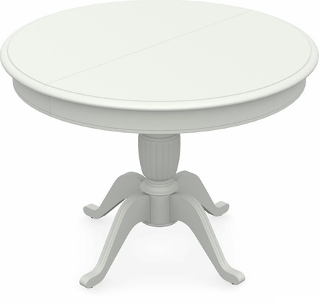 Кухонный стол раскладной Леонардо-1 исп. Круг 1000, тон 9 (Морилка/Эмаль) в Элисте - изображение