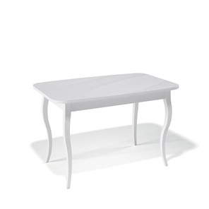 Раздвижной стол Kenner 1200C (Белый/Стекло белое глянец) в Элисте - предосмотр