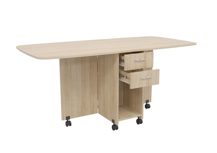Кухонный стол 1-6702, Дуб Ривьера в Элисте - изображение 1