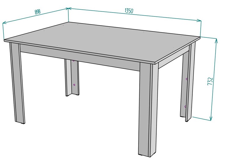 Обеденный стол T37, Графит в Элисте - изображение 1