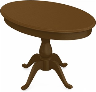 Обеденный раздвижной стол Фабрицио-1 исп. Эллипс, Тон 2 Покраска + патина (в местах фрезеровки) в Элисте