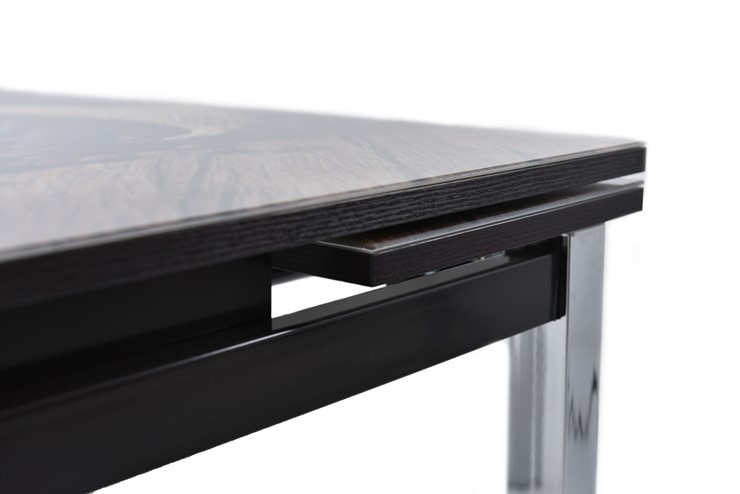 Кухонный стол раскладной Шанхай исп. 1, ноги метал. крашеные №21 Фотопечать (Мрамор №20) в Элисте - изображение 7