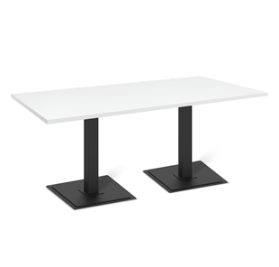 Кухонный стол SHT-TU5-BS1 (2 шт.)/ТT 120/80 (черный/белый шагрень) в Элисте