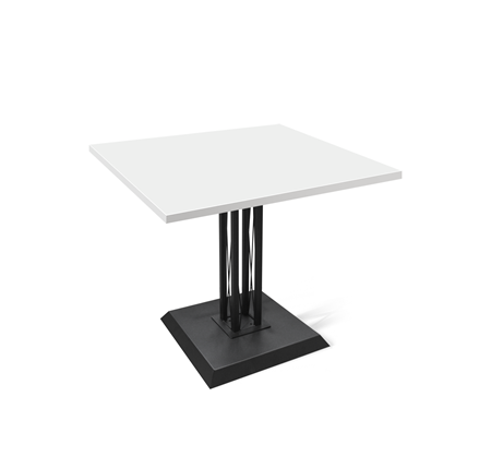 Кухонный стол SHT-TU6-BS2/ТT 80/80 (черный/белый) в Элисте - изображение