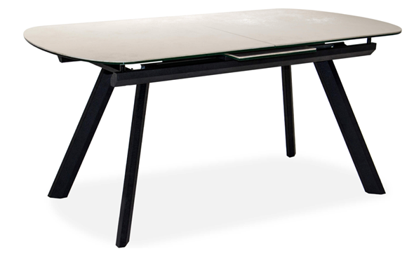 Кухонный раздвижной стол Шамони 2CQ 160х90 (Oxide Avorio/Графит) в Элисте - изображение