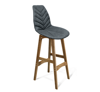 Барный стул SHT-ST29-C4/S65 (графит/дуб брашированный коричневый) в Элисте