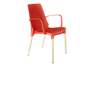 Обеденный стул SHT-ST76/S424-С (красный/ваниль) в Элисте