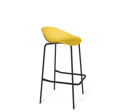 Барный стул SHT-ST19/S29 (желтый/черный муар) в Элисте - изображение