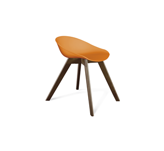 Кухонный стул SHT-ST19/S39 (оранжевый/темный орех) в Элисте - предосмотр