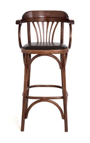 Барный стул 750 мягкий (средний тон, экокожа коричневая) в Элисте - предосмотр 1