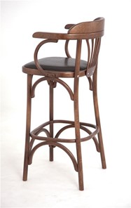 Барный стул 750 мягкий (средний тон, экокожа коричневая) в Элисте - предосмотр 2