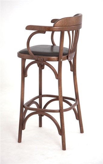 Барный стул 750 мягкий (средний тон, экокожа коричневая) в Элисте - изображение 2