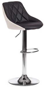 Барный стул MESSY (mod. KY704C) 47х48х84-105 черный/белый/хром арт.15099 в Элисте
